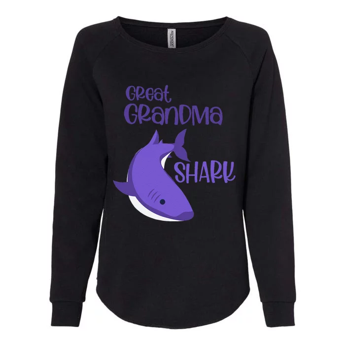 Mother's Day S Funny Humor For Great Grandma Shark Womens California Wash Sweatshirt