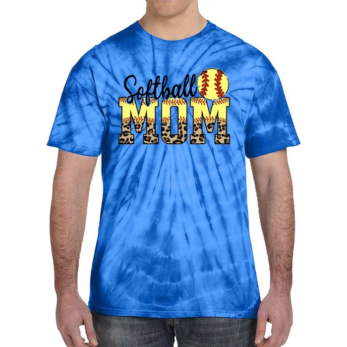 Mothers Day Softball Mom Quotes Gift Tie-Dye T-Shirt