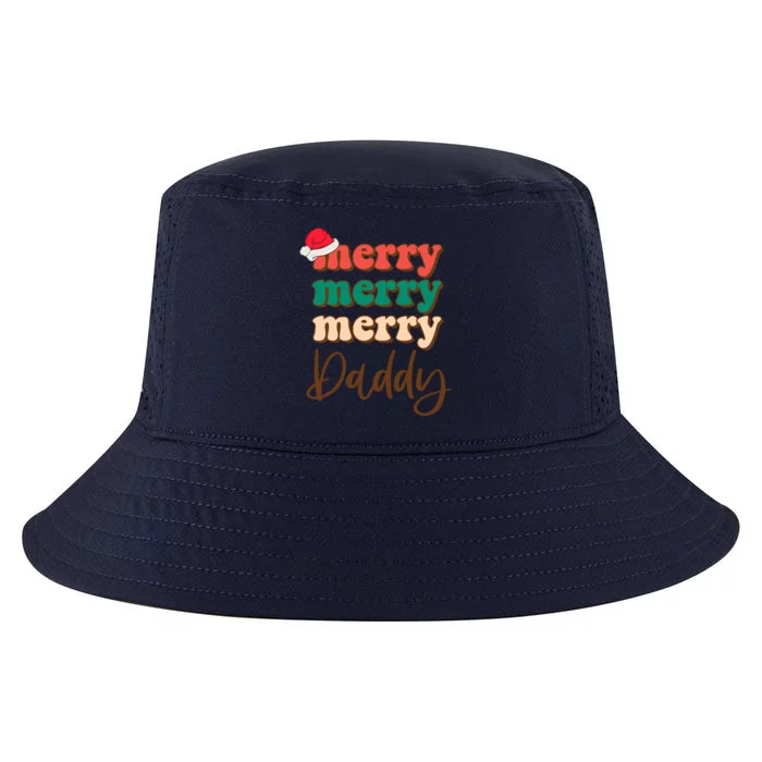 Merry Daddy Santa Claus Hat Funny Family Christmas Pajama Gift Cool Comfort Performance Bucket Hat