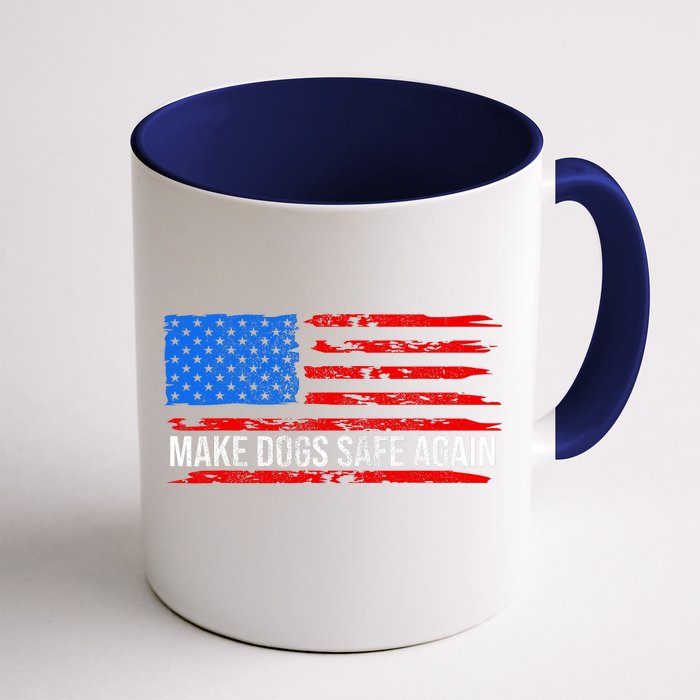 Make Dogs Safe Again Funny 2024 Presidential Election Front & Back Coffee Mug