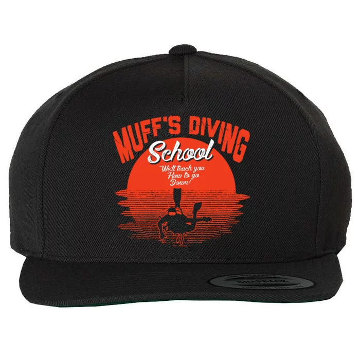 Muffs Diving School Wool Snapback Cap