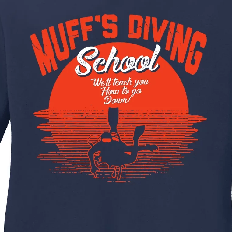 Muffs Diving School Ladies Long Sleeve Shirt