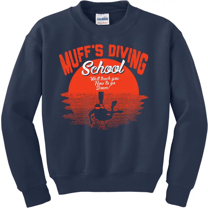 Muffs Diving School Kids Sweatshirt