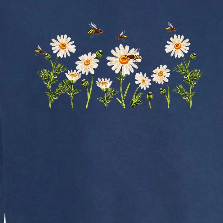 Marguerites Daisy Summer Daisies Flower Garden Gardeners Garment-Dyed Sweatshirt