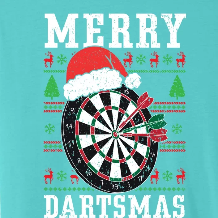 Merry Dartmas Sport Lover Merry Xmas Christmas Day Funny Gift ChromaSoft Performance T-Shirt