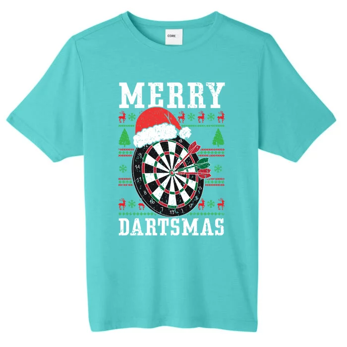 Merry Dartmas Sport Lover Merry Xmas Christmas Day Funny Gift ChromaSoft Performance T-Shirt