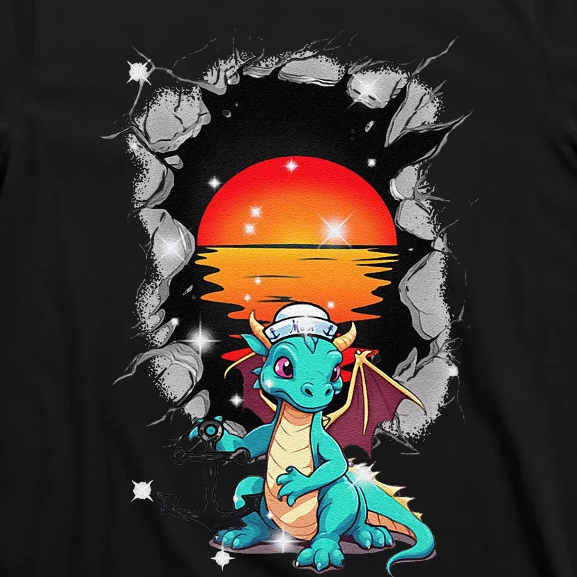 Maritime Dragon Sailors Sailors Sunset T-Shirt