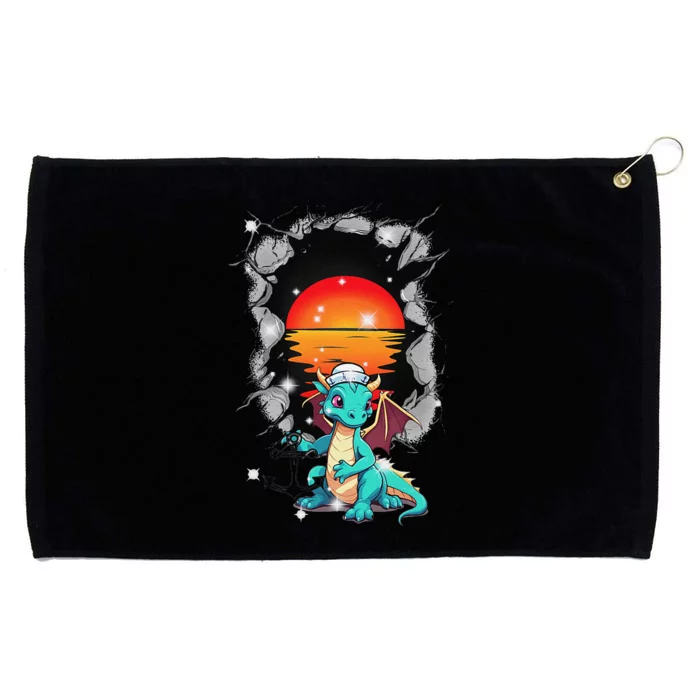 Maritime Dragon Sailors Sailors Sunset Grommeted Golf Towel