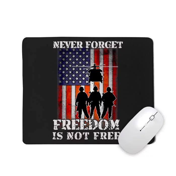 Memorial Day Shirts Never Forget Freedom Is Not Free Veteran Mousepad