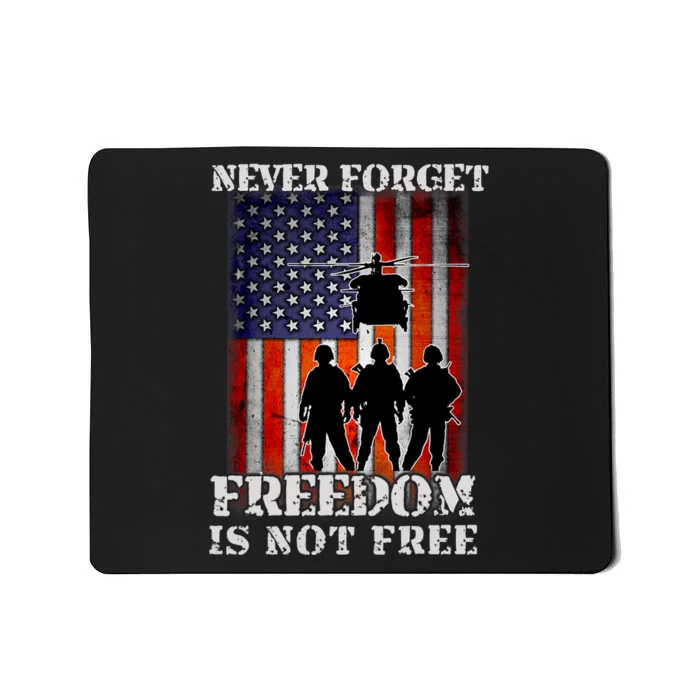 Memorial Day Shirts Never Forget Freedom Is Not Free Veteran Mousepad