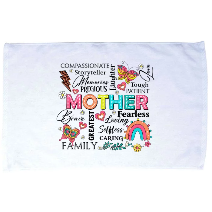 Mother’S Day She Is Mom Family Mama Microfiber Hand Towel