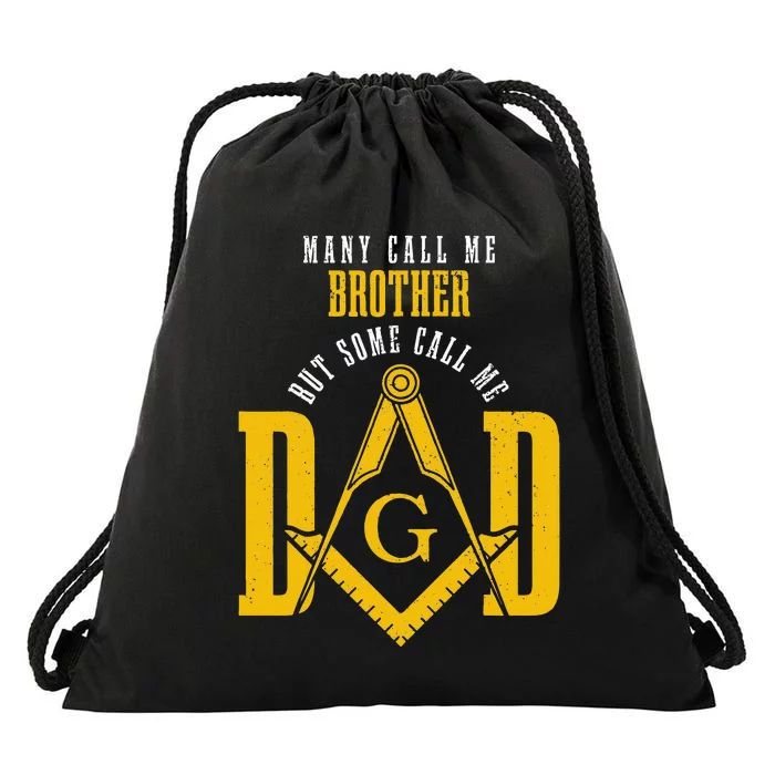 Mason Dad Square & Compass Masonic Shriner Freemason Drawstring Bag