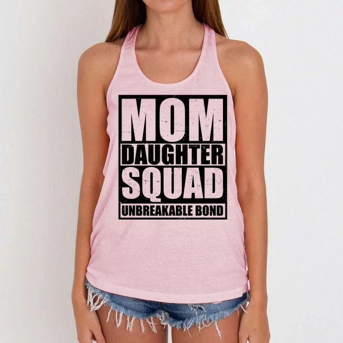 Mom Daughter Squad Unbreakable Bond Women's Knotted Racerback Tank