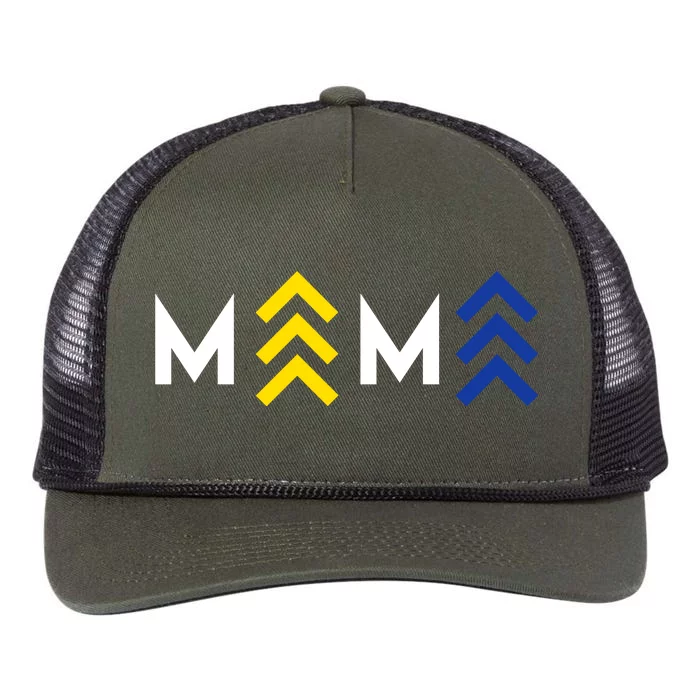 Mama Down Syndrome Awareness Retro Rope Trucker Hat Cap