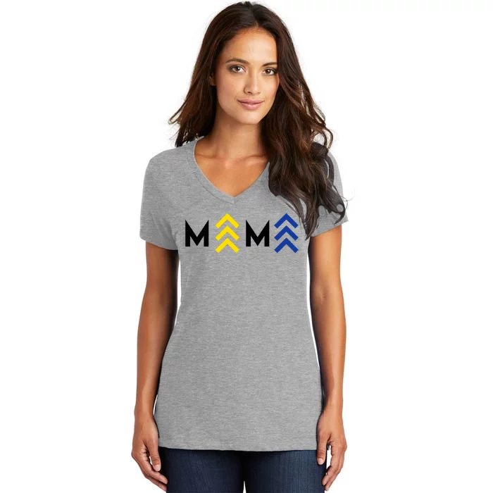 Mama Down Syndrome Awareness Women's V-Neck T-Shirt