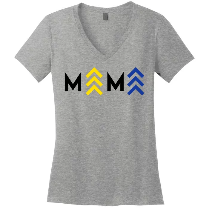 Mama Down Syndrome Awareness Women's V-Neck T-Shirt