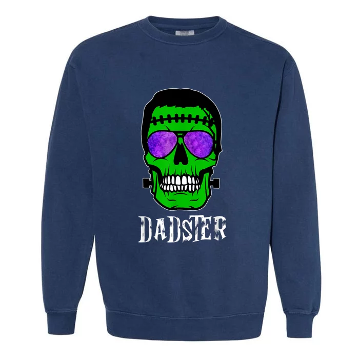 Mens Dadster Shirt Dad Monster Halloween Costume Daddy Father Garment-Dyed Sweatshirt