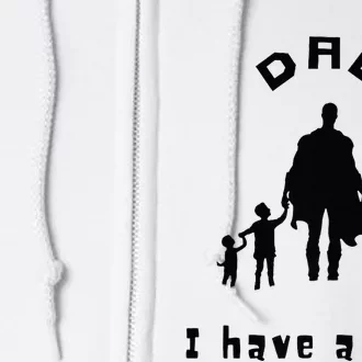 Military Dad Superhero Welcome Home Surprise Full Zip Hoodie