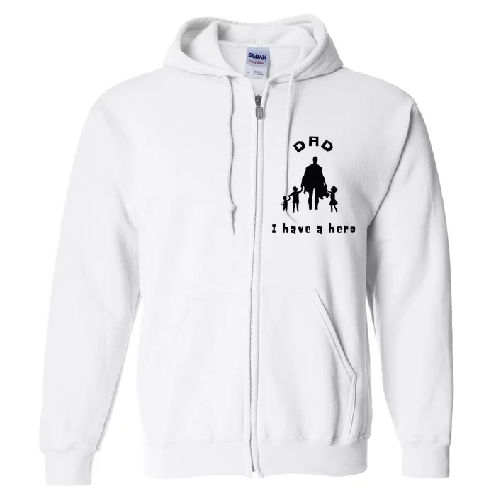 Military Dad Superhero Welcome Home Surprise Full Zip Hoodie