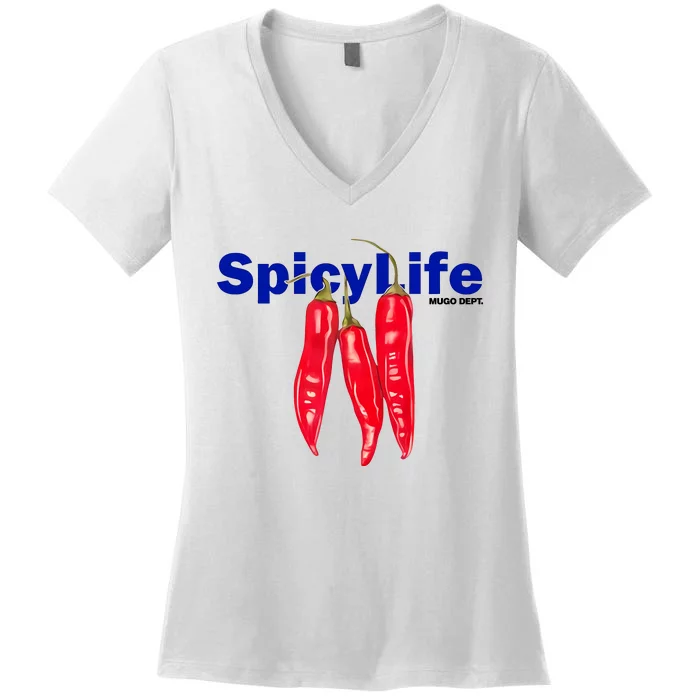 Mugo Dept Spicy Life Women's V-Neck T-Shirt