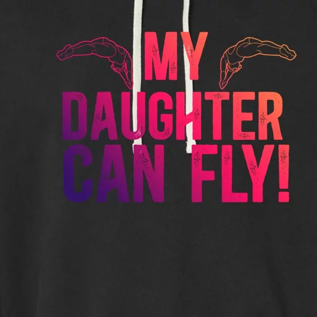 My Daughter Swim Dad Of A Swimmer Father Swimming Dad Gift Garment-Dyed Fleece Hoodie