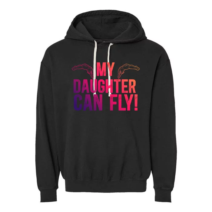 My Daughter Swim Dad Of A Swimmer Father Swimming Dad Gift Garment-Dyed Fleece Hoodie