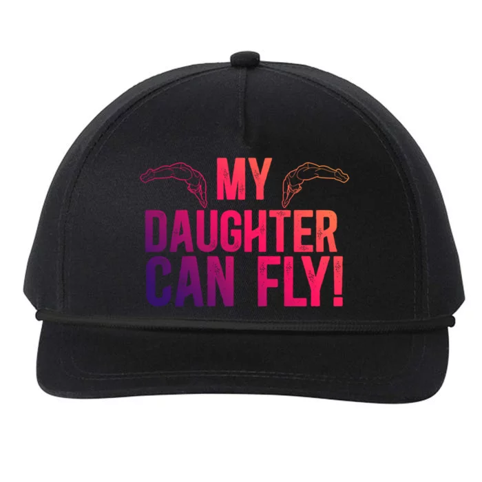 My Daughter Swim Dad Of A Swimmer Father Swimming Dad Gift Snapback Five-Panel Rope Hat