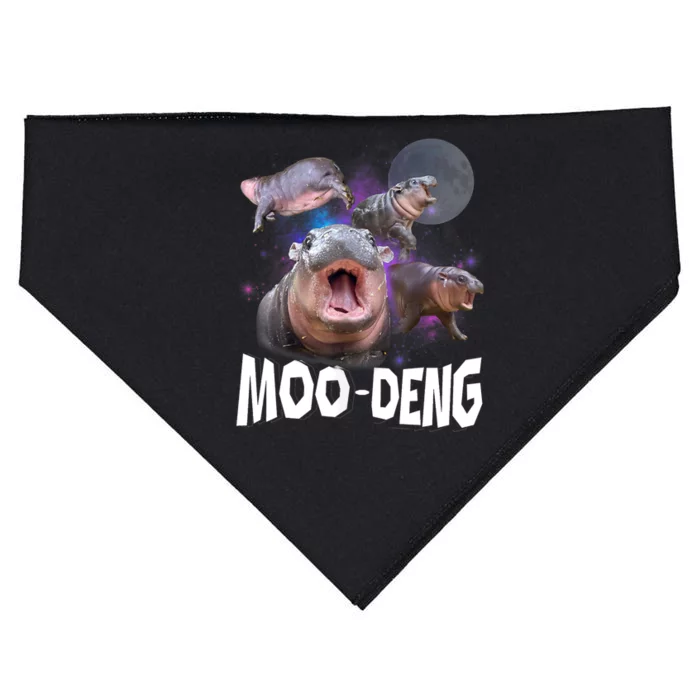 Moo Deng Space Hippo USA-Made Doggie Bandana