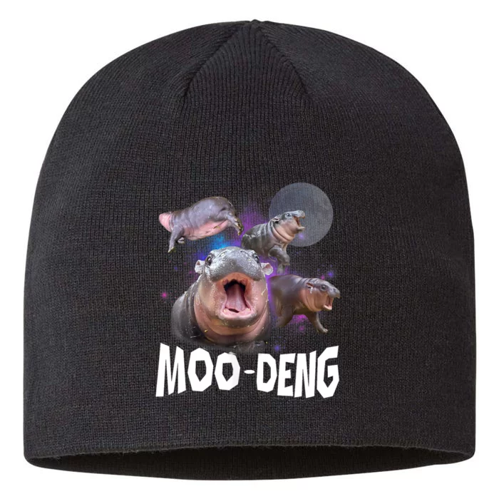 Moo Deng Space Hippo 8 1/2in Sustainable Knit Beanie