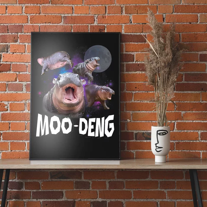 Moo Deng Space Hippo Poster