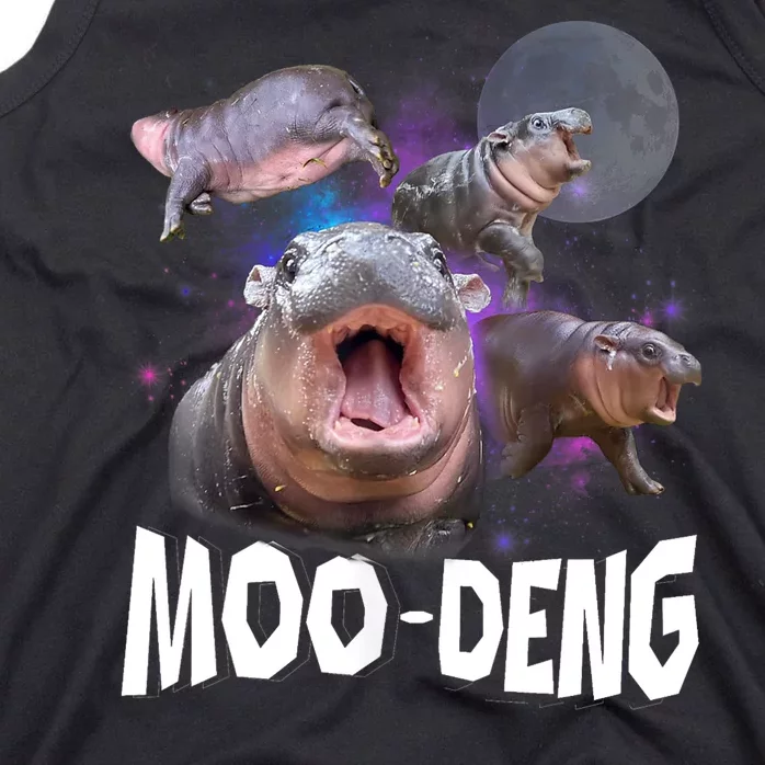 Moo Deng Space Hippo Tank Top