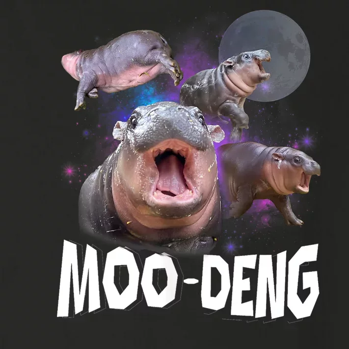 Moo Deng Space Hippo Toddler Long Sleeve Shirt