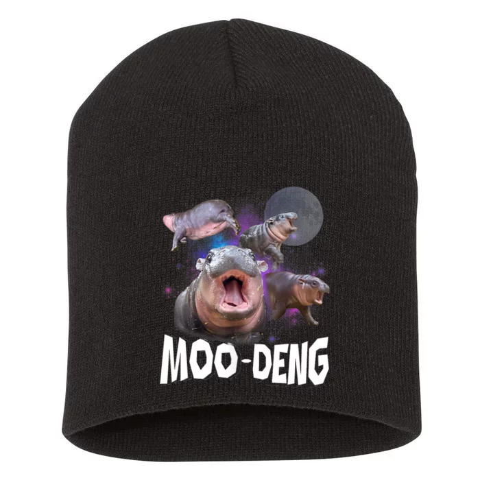 Moo Deng Space Hippo Short Acrylic Beanie