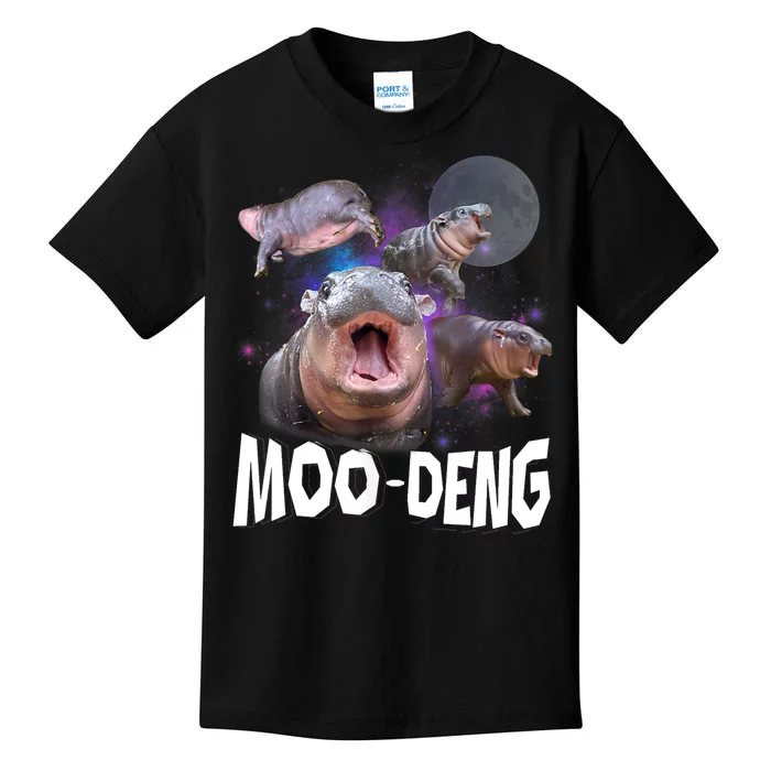 Moo Deng Space Hippo Kids T-Shirt