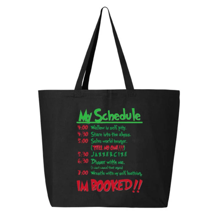 My Day Schedule I’M Booked Christmas Merry Christmas 25L Jumbo Tote