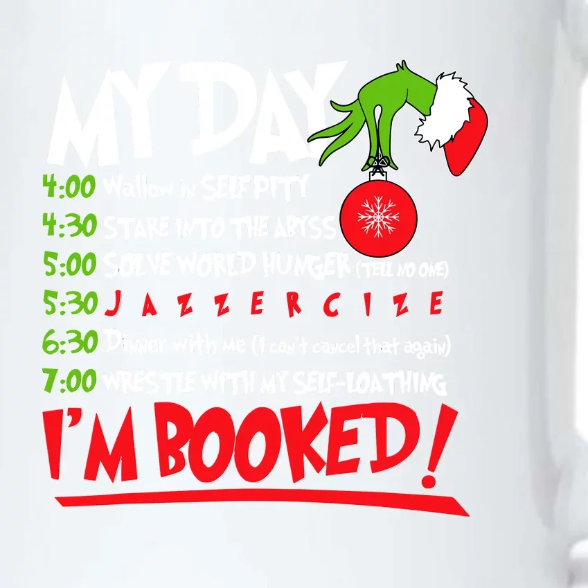 My Day Schedule I’M Booked Christmas Merry Christmas Black Color Changing Mug