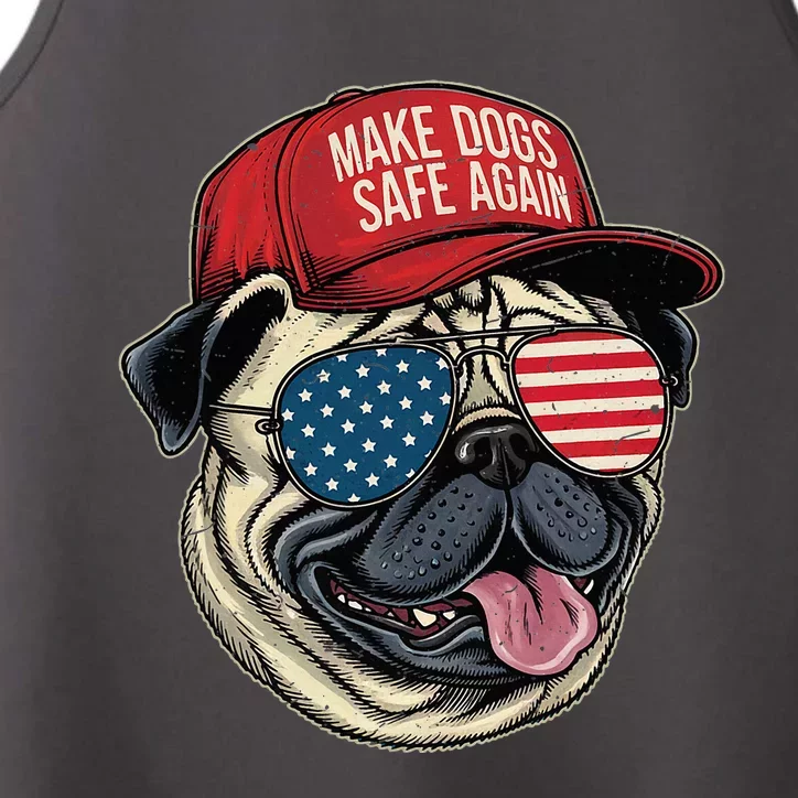 Make Dog Safe Again Red Hat Funny Debate 2024 Performance Tank