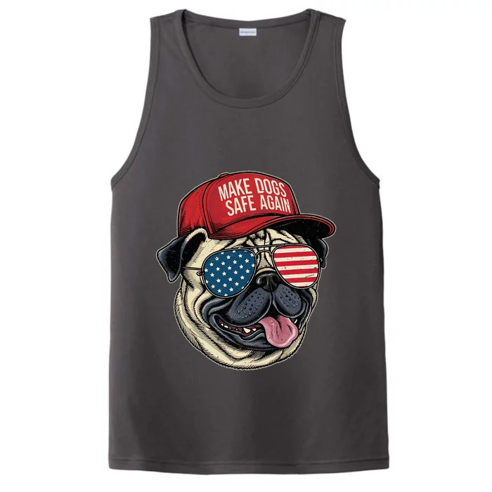 Make Dog Safe Again Red Hat Funny Debate 2024 Performance Tank