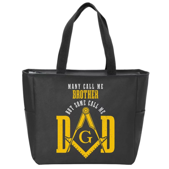 Mason Dad Square & Compass Masonic Shriner Freemason Zip Tote Bag