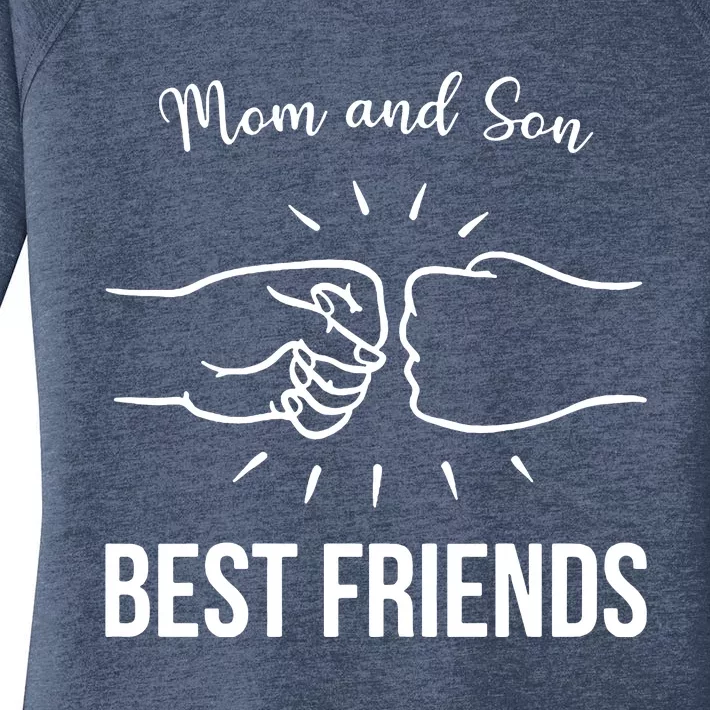 Mum Dad Son Mothers Day Fathers Day Women's Perfect Tri Tunic Long Sleeve Shirt