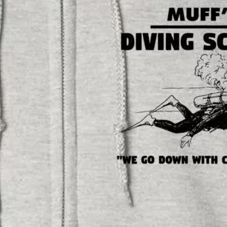 Muffs Diving School TRENDING Full Zip Hoodie