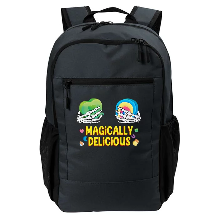 Magically Delicious St Patrick's Day Skeleton Hands Rainbow Shamrock Daily Commute Backpack