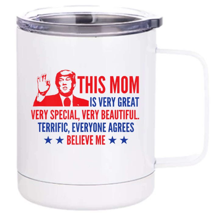 MotherS Day Trump Funny Quotes Election 2024 Front & Back 12oz Stainless Steel Tumbler Cup