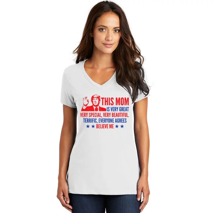 MotherS Day Trump Funny Quotes Election 2024 Women's V-Neck T-Shirt