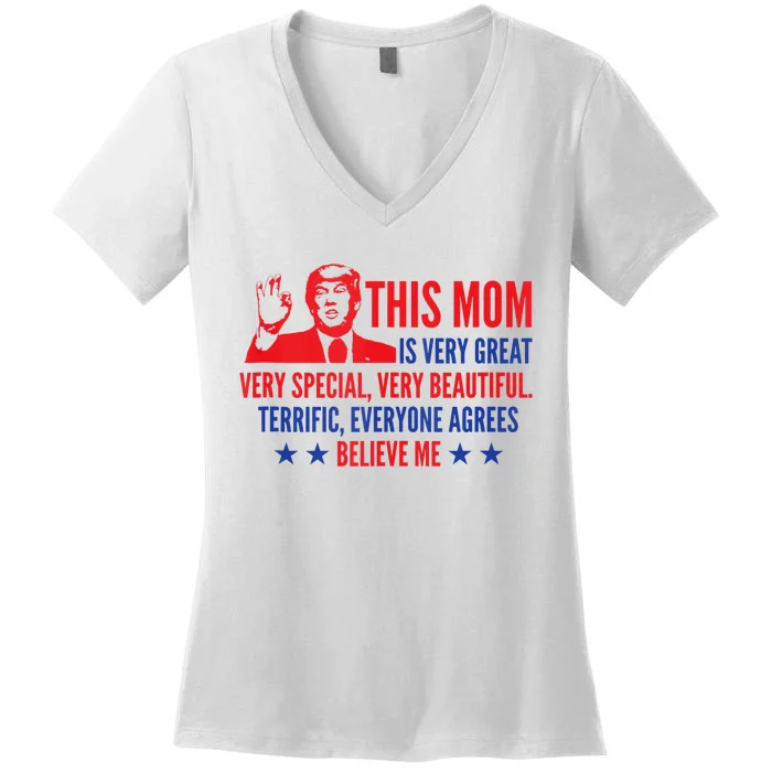 MotherS Day Trump Funny Quotes Election 2024 Women's V-Neck T-Shirt