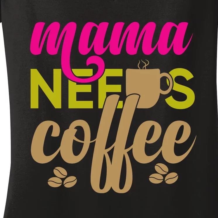 Mother's Day T Design Vector Women's V-Neck T-Shirt