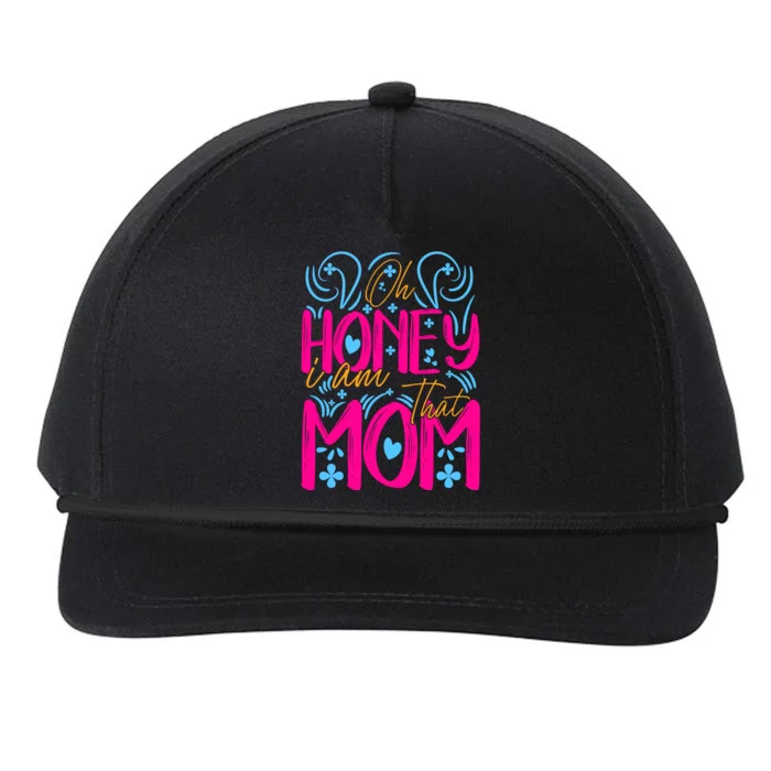 Mother's Day T Design Vector Snapback Five-Panel Rope Hat