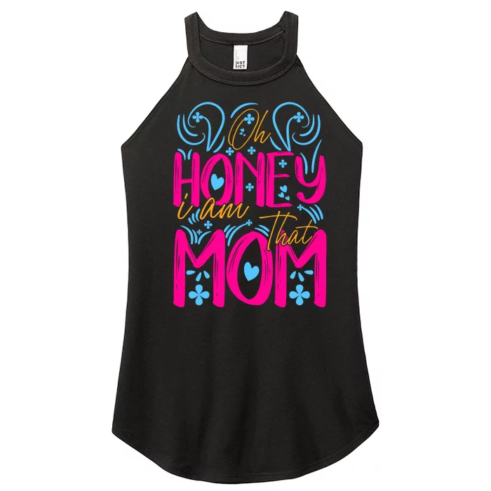 Mother's Day T Design Vector Women’s Perfect Tri Rocker Tank