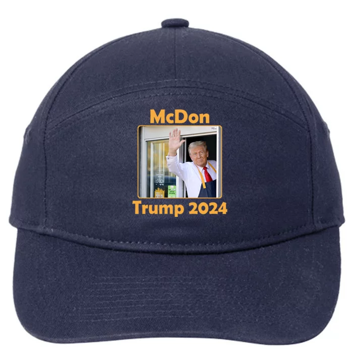 Mcdon Donald Trump 2024 Election 7-Panel Snapback Hat