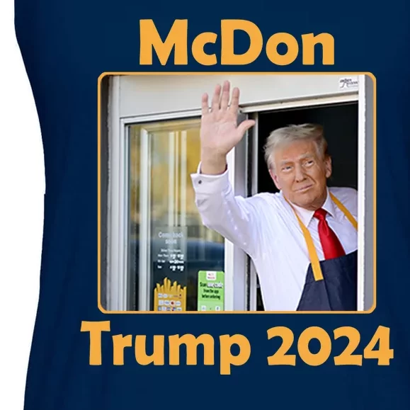 Mcdon Donald Trump 2024 Election Ladies Essential Flowy Tank